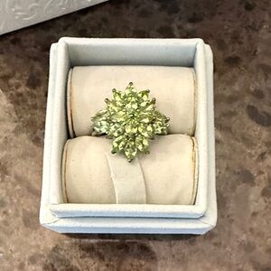 Dazzling Green Cluster Ring
Stauer sunburst ring